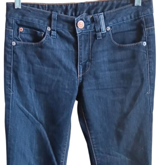 4 Reg A/X Armani Exchange Womens Jeans Indigo Bootcut 31x33 Lo Rise - Picture 2 of 10